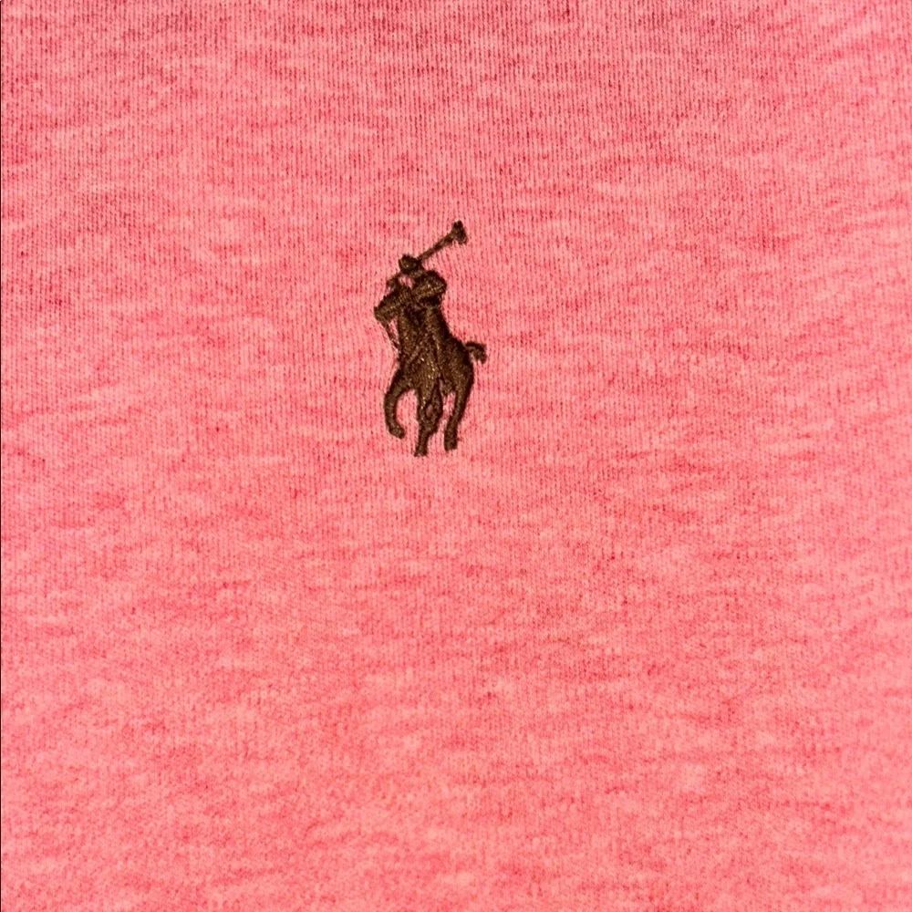 Polo by Ralph Lauren Men’s Heather Pink Short-Sleeve Golf Polo Size Large